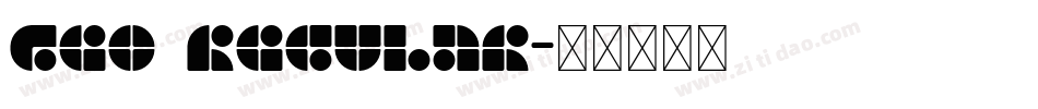 Geo Regular字体转换